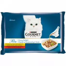 12x Gourmet Perle 4x85g Csirke + Marha  Szósz Alutasak 847