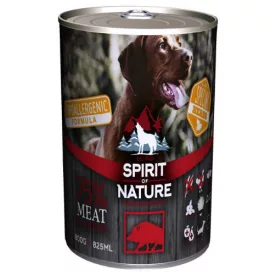 Spirit of Nature Hipoallergén KUTYA konzerv 800g Vaddisznó