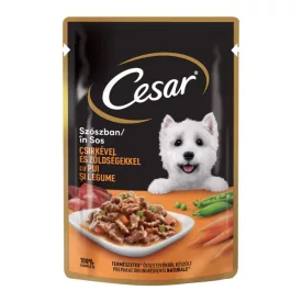 24x Cézár alutasak 100g Csirke + Zöldség mártásban