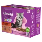 4x Whiskas Junior Klasszikus válogatás Mártásban Alutasakos macskaeledel 12x85g