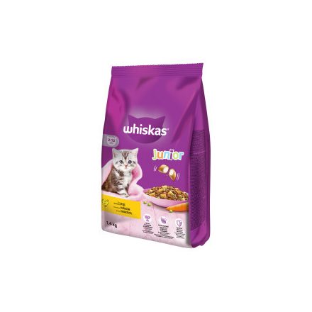 6x Whiskas száraz 1,4kg Junior Csirke