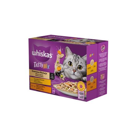 Whiskas Tasty Mix Creamy Creations Vegyes válogatás Mártásban Alutasakos macskaeledel 12x85g