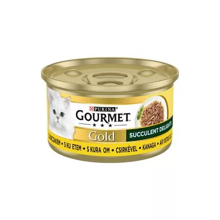 12x Gourmet Gold 85g Succulent Delights Csirke (599)