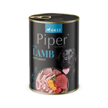 Piper 400g Bárány, Répa és Barna rizs 65% hústartalom Kutyakonzerv