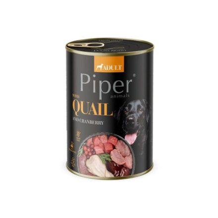 24x Piper 400g Fürj 65% hústartalom Kutyakonzerv