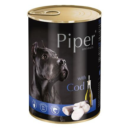 24x Piper 400g Tőkehal 55% hústartalom Kutyakonzerv