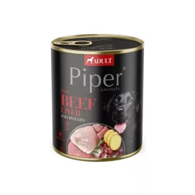  12x Piper 800g Marhamáj és Burgonya 65% hústartalom Kutyakonzerv