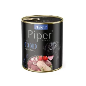 12x Piper 800g Tőkehal 55% hústartalom Kutyakonzerv