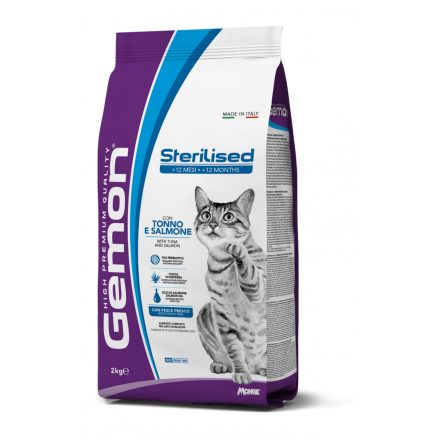 Gemon Cat száraz 2kg Steril Tonhal+Lazac