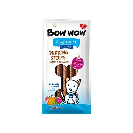 9x BOW Snack kolbász rovarfehérje-kollagén-sütőtök-máriatövis 6db F440K