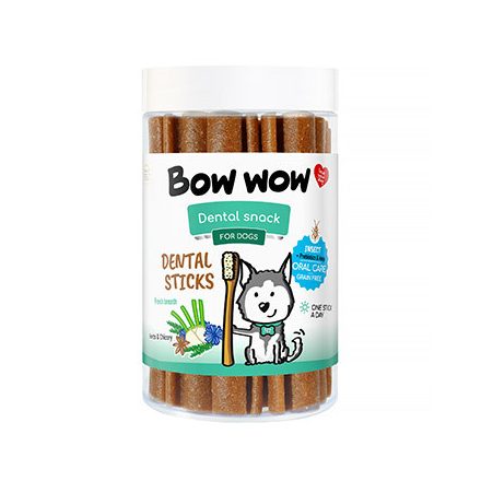 9x BOW Grain Free Dental Stix rovrafehérje-inulin-gyógynövények 15db BW905