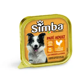 18x Simba Dog 300g Csirke-Máj Alutálca