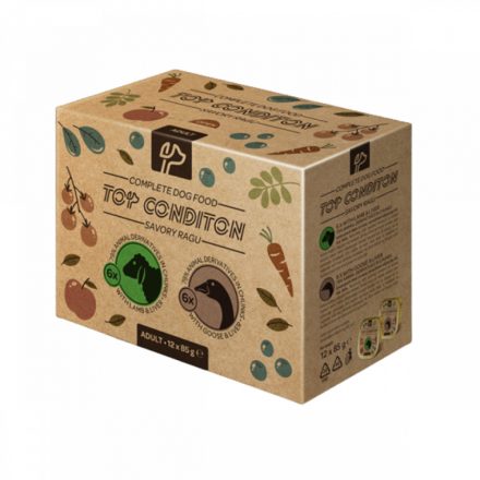 6x Top Condition pate Gabonamentes Hipoallergén Alutálcás kutyaeledel 12x85g Multimix