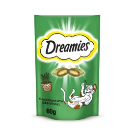   6x Dreamies jutalomfalat macskák számára 60g Macskamentával