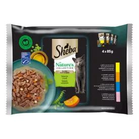   13x Sheba Nature's Collection Vegyes választék Mártásban Alutasakos macskaeledel 4x85g DJ43T, FD91N