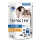 12x Perfect Fit 85g Indoor alutasakos macskaeledel csirkével és borsóval mártásban