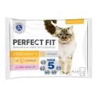 13x Perfect Fit 4x85g Sensitive alutasakos macskaeledel csirkével és lazaccal felnőtt macskák számára