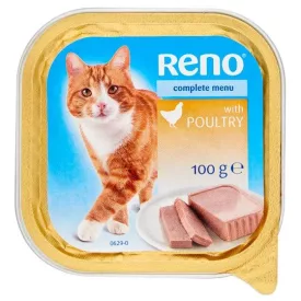 16x Reno Cat 100g Baromfi Alutálcás macskaeledel
