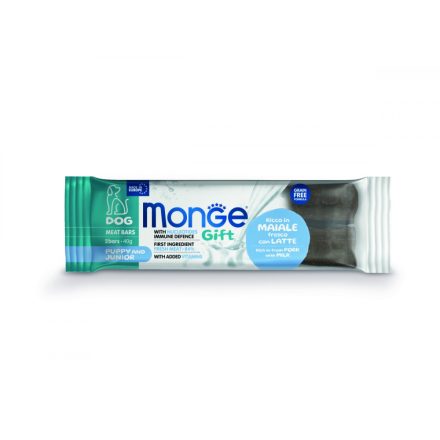 25x Monge Gift Puppy&Junior - Sertéshús tejjel 40g  jutalomfalat kutyáknak