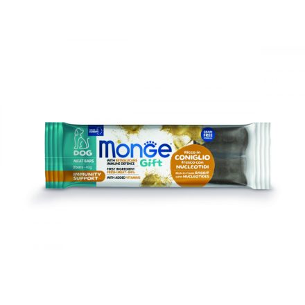 25x Monge Gift Immunrendszer erősítő - Nyúlhús nukleotidokkal (béta-glükán) 40g  jutalomfalat kutyáknak