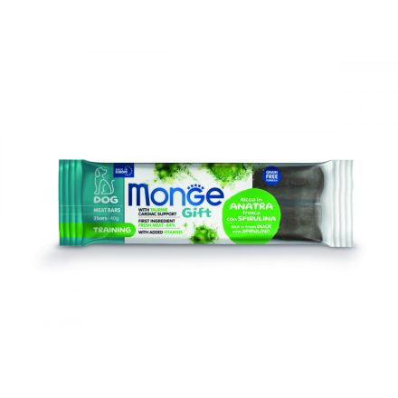 25x Monge Gift Training - Kacsa és spirulina 40g  jutalomfalat kutyáknak