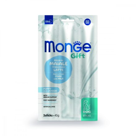 28x Monge Gift Puppy&Junior - Sertéshús tejjel 45g  jutalomfalat kutyáknak