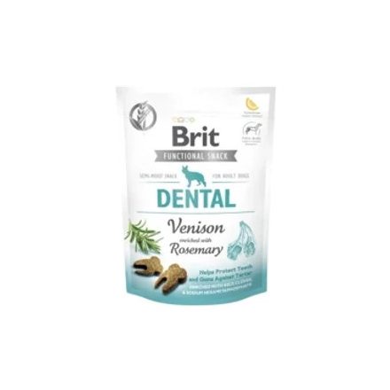 10x Brit Care Functional Snack 150g Dental Szarvassal és rozmaringgal