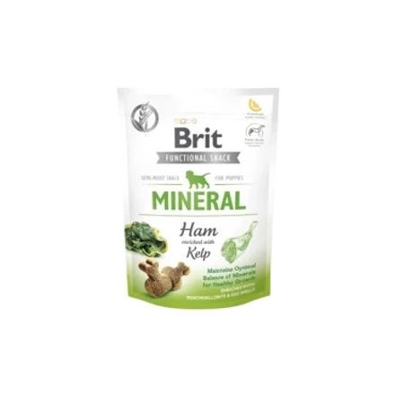 10x Brit Care Functional Snack 150g Mineral Sonkával és hínárral kölyök kutyáknak