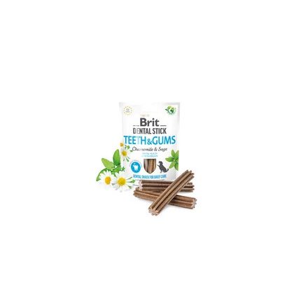 10x Brit Dental Stick 251g (7db) Teeth & Gums Kamillával és zsályával