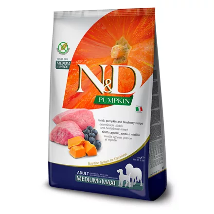 N&D Pumpkin Dog bárány és áfonya adult medium/maxi 12kg