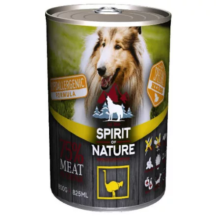 Spirit of Nature Hipoallergén KUTYA konzerv 800g Strucc