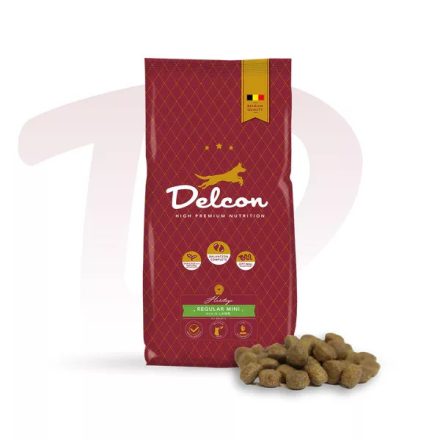 Delcon Regular Mini Lamb 12kg - hypoallergén kutyatáp kistestű felnőtt kutyáknak bárány ízben