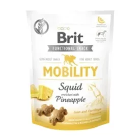   10x Brit Care Functional Snack 150g Mobility Tintahallal és ananásszal