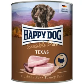 6x Happy Dog 800g Texas Pur Pulyka
