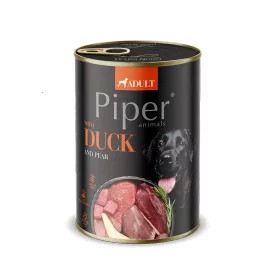   24x Piper 400g Kacsa és Körte 65% hústartalom Kutyakonzerv