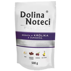   10x Dolina Noteci Prémium 500g Nyúl és Áfonya Kutya alutasakos