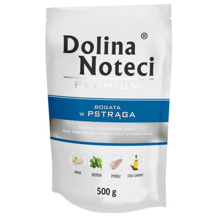 10x Dolina Noteci Prémium 500g Pisztráng Kutya alutasakos