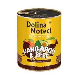   6x Dolina Noteci SuperFood 800g Kenguru és Marha Kutyakonzerv