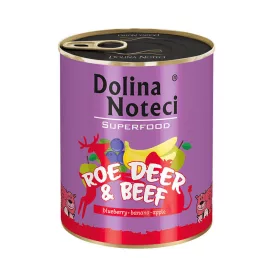 6x Dolina Noteci SuperFood 800g Őz és Marha Kutyakonzerv