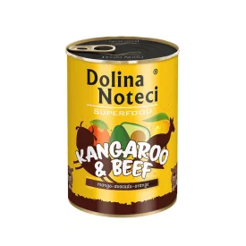   6x Dolina Noteci SuperFood 400g Kenguru és Marha Kutyakonzerv