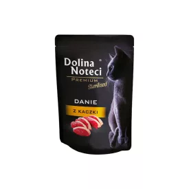   10x Dolina Noteci PrémiumCat 85g Steril Kacsa Macska alutaskos