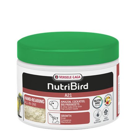 Versele Laga NutriBird A21 - kézzelnevelő eleség amazonoknak, kakaduknak, nagy papagájoknak - 21% fehérjével 250g