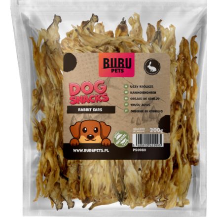 BUBU Pets Szárított nyúlfül 300g