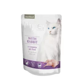 10x Piper Cat 100g Steril Nyúl Macska alutaskos