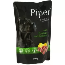 10x Piper 150g Vad és Sütötök alutasakos kutyaeledel