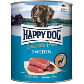 6x Happy Dog 800g Sweden Pur Vadhús