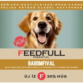 12x FEEDFULL Dog 1240g kutyakonzerv Baromfival