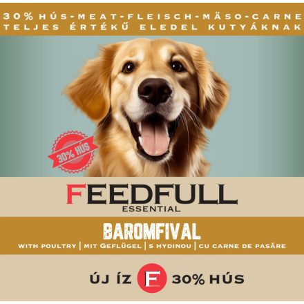 12x FEEDFULL Dog 1240g kutyakonzerv Baromfival