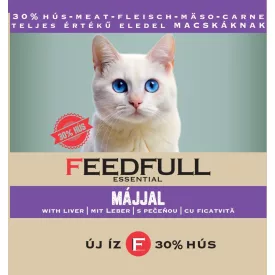 24x FEEDFULL Cat 415g macskakonzerv Májjal