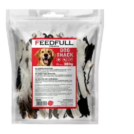   Feedfull Prémium Szárított SZŐRÖS nyúlfül 300g (FP031)